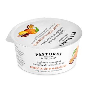 Yogur Artesanal Con Melocotón Y Maracuyá Pastoret Vaso 125 G