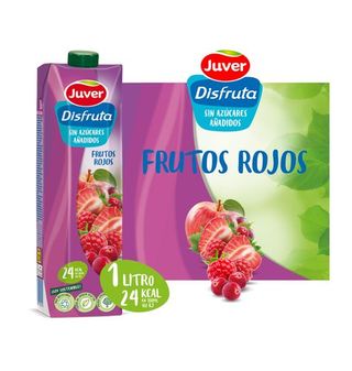 Disfruta Juver Sin Azúcar Frutos Rojos 1 L