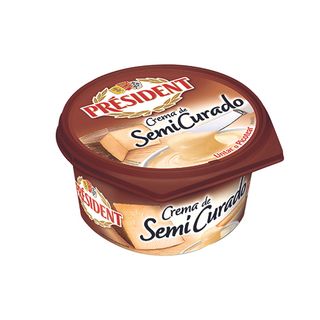 Queso Crema Semi President 125 G