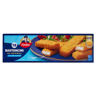 Capitan Findus 18 Bastoncini con 100% Filetti di Merluzzo 450 g