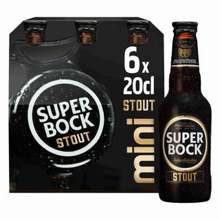 Cerveja com Álcool Stout Super Bock Mini (emb. 6 x 20 cl)