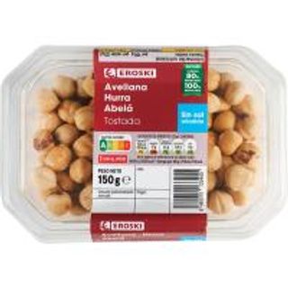 Avellanas Tostadas Eroski, Tarrina 150 G (12194775)