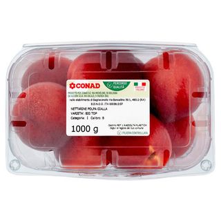 CONAD Percorso Qualità Nettarine Polpa Gialla Big Top Italia cal. B 1000 g - 8003170058682