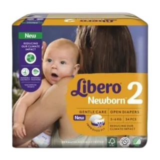 Libero Newborn Fraldas T2 3a6kg 34un