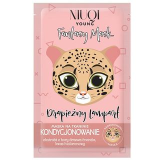 Niuqi Young Maska na tkaninie Drapieżny lampart, 1 szt.