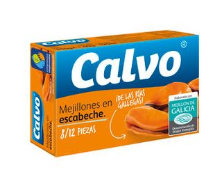 Mejillones en Escabeche 8/12 Piezas Calvo 69 G