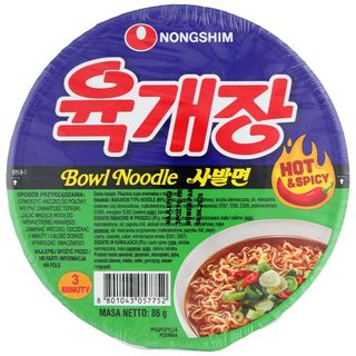 Nongshim Bowl Noodle Hot & Spicy zupa instant 86 g