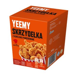 Yeemy Skrzydełka z kurczaka panierowane + sos słodko-kwaśny, 315 g + 25 g