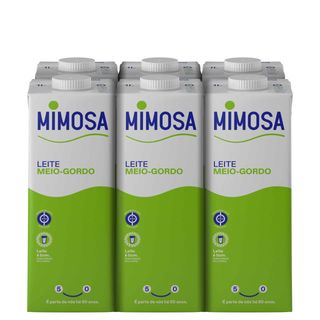 Leite UHT Meio Gordo Bem Essencial Mimosa (emb. 6 x 1 lt)