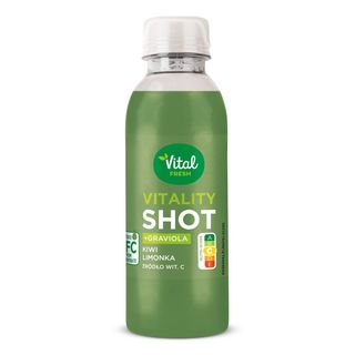 Vital Fresh Shot Vitality Kiwi limonka + graviola, 200 ml