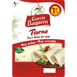 GARCÍA BAQUERO Queso Tierno En Lonchas 90 G