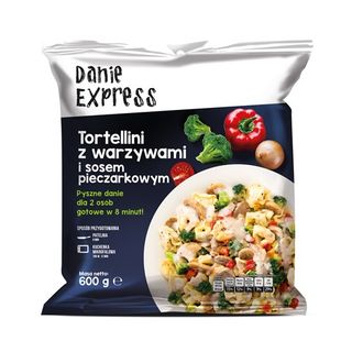 Danie Express Tortellini z warzywami i sosem pieczarkowym, 600 g