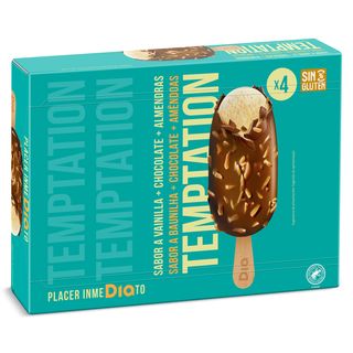 Helado Bombón Almendrado Temptation De Dia Caja 360 G