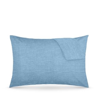 Coppia federe cotone - blu