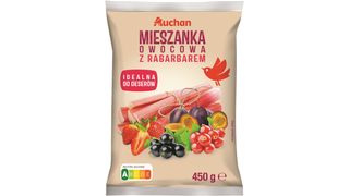 Auchan - Mieszanka owocowa z rabarbarem - 450 g