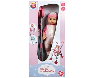 Muñeco 35 Cm Con Silla De Paseo Otf (450677)