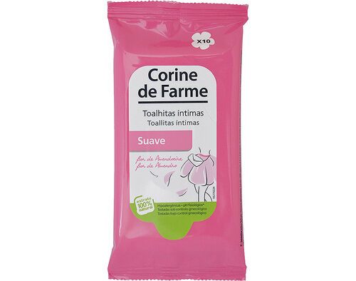 TOALHITAS CORINE DE FARME ÍNTIMAS SUAVES 10UN
