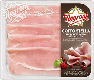 Negroni Cotto stella Prosciutto Cotto Alta Qualità 110 g