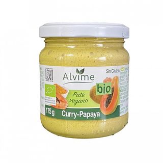 Pate Bio Curry Y Papaya Alvime 175 Gr.