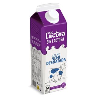 Leche Semidesnatada Sin Lactosa Dia Láctea 1 L