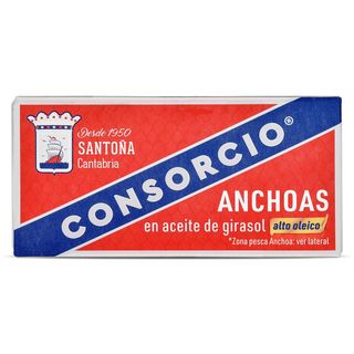 Anchoas En Aceite De Girasol Alto Oleico Consorcio Lata 23 G