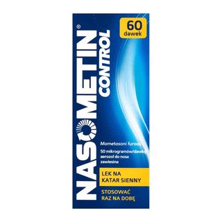 Nasometin Control, 50 mcg/dawkę, aerozol do nosa na alergię,
