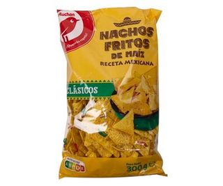 Tortillas Chips Naturales (Nachos Fritos de Maíz) Alcampo 300 G.