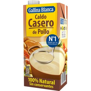 Caldo Liquido Casero Pollo 100% Natural, Brick 1 L