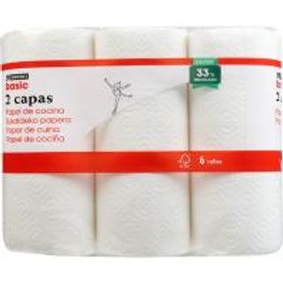 Papel De Cocina 6 Rollos Eroski Basic (18837112)