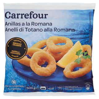 Carrefour Anelli di Totano alla Romana Surgelato 500 g