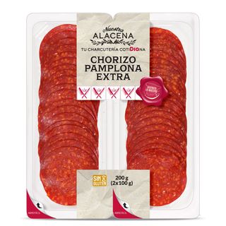 Chorizo De Pamplona Extra Nuestra Alacena De Dia Bandeja 2 X 100 G