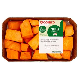 CONAD Percorso Qualità Zucca a Cubetti 400 g - 8003170098442