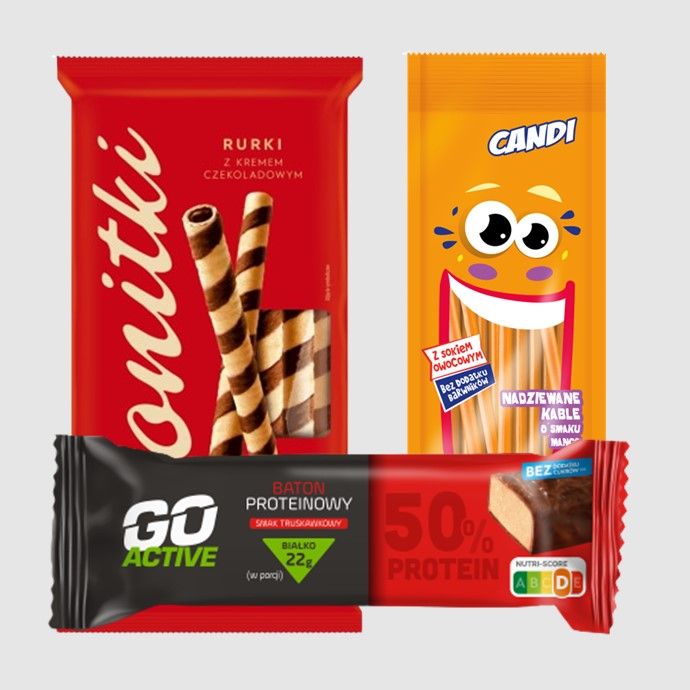 Ciastka, batony i żelki