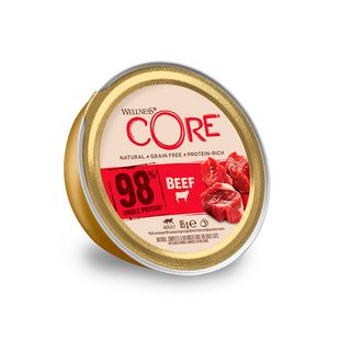 Wellness Core Adult 98% Single Protein Ternera Tarrina Para Gatos 0.085Kg