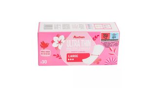 Auchan - Wkładki higieniczne Ultra thin Large - 30 sztuk