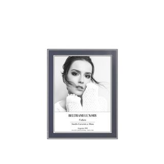 Cornice blu con Argento Miro Silver, - per foto da 13x18 cm
