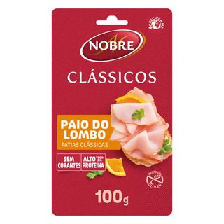 Nobre Paio Lombo Fatias 100 G