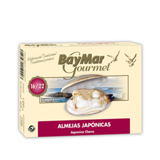Almejas Japónicas 16/22  65 Gr Bay-mar