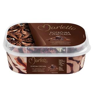 Marletto Lody potrójna czekolada, 900 ml