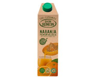 Zumo Exprimido de Naranja con Pulpa Don Simón Brick de 1 L.
