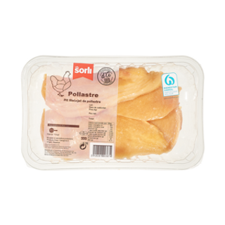 Pechuga Pollo Fileteada Bja - Bandeja 400G Aprox. Sorli
