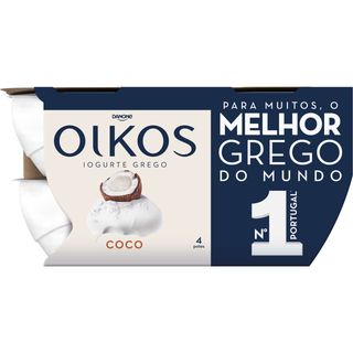 Iogurte Grego Coco Oikos Danone (emb. 440 gr (4 un))