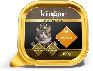 KINGAR GATTO PATE VASCHETTA 100GR POLLO   CED97346