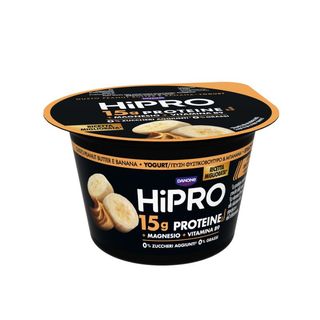 Hipro 15g Proteine Yogurt Burro Arachidi e Banana 0% Grassi 160g