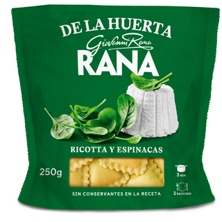 Rana Pasta de la Huerta Ricotta y Espinacas 250g