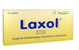 Laxol 100 mg 12 czop.