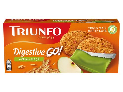 BOLACHA TRIUNFO DIGESTIVE AVEIA E MAÇÃ GO 171G