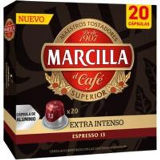 Café Extra Intenso En Cápsulas Marcilla, Caja 20 Monodosis (25233511)