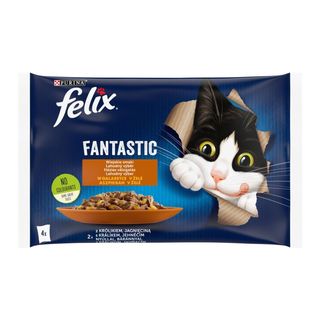 Felix Karma dla kota Fantastic Wiejskie Smaki 2 w galaretce, 4x85 g