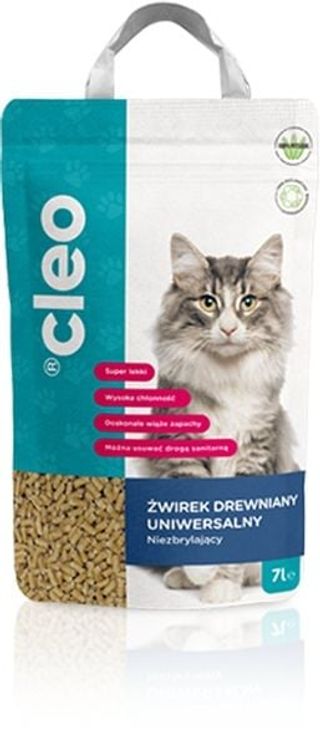 Żwirek Drewniany Uniwersalny Cleo Niebrylujący 7 l